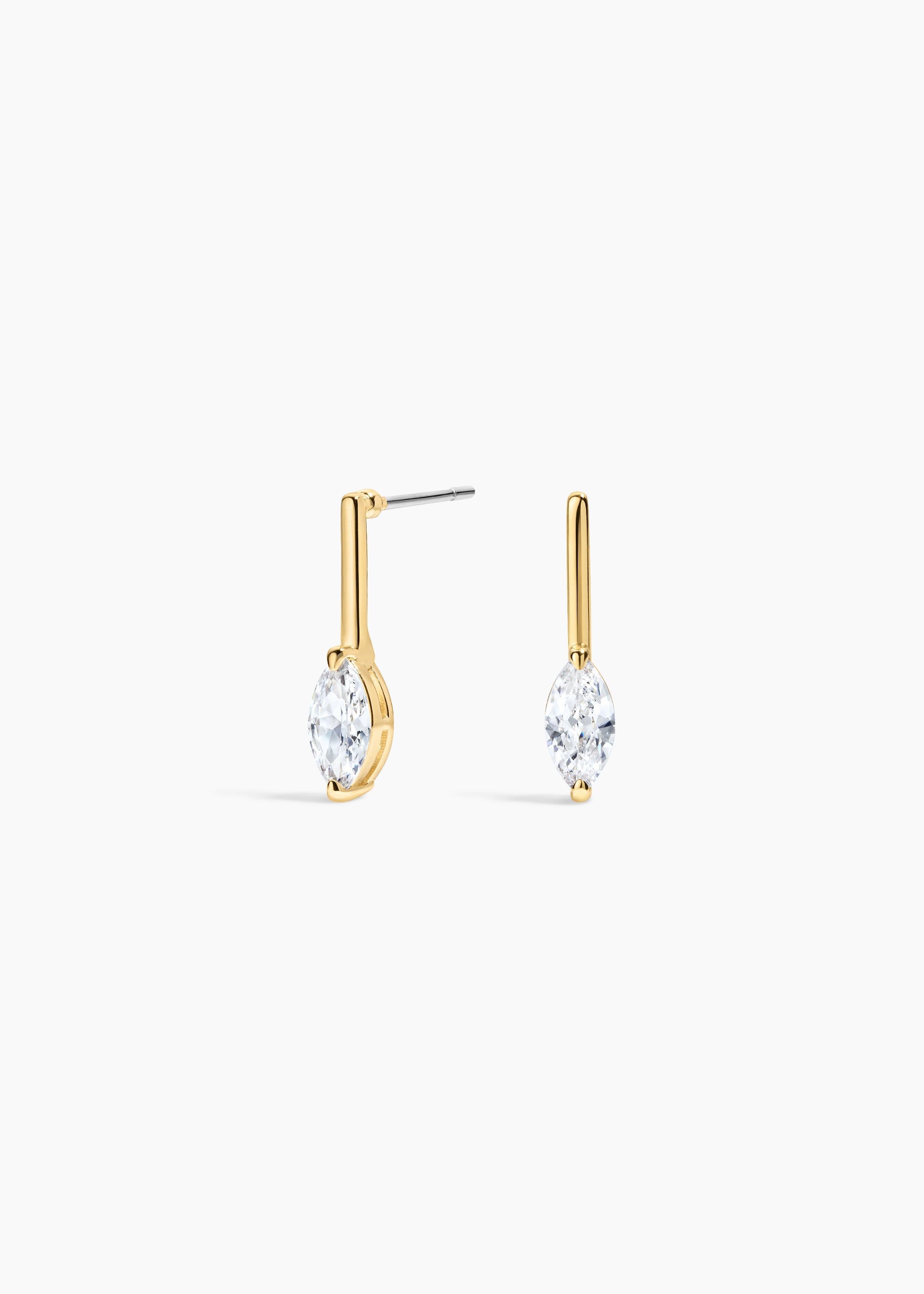 Mini Baldwin Earrings NikNenz™ Premium Gold & Diamonds