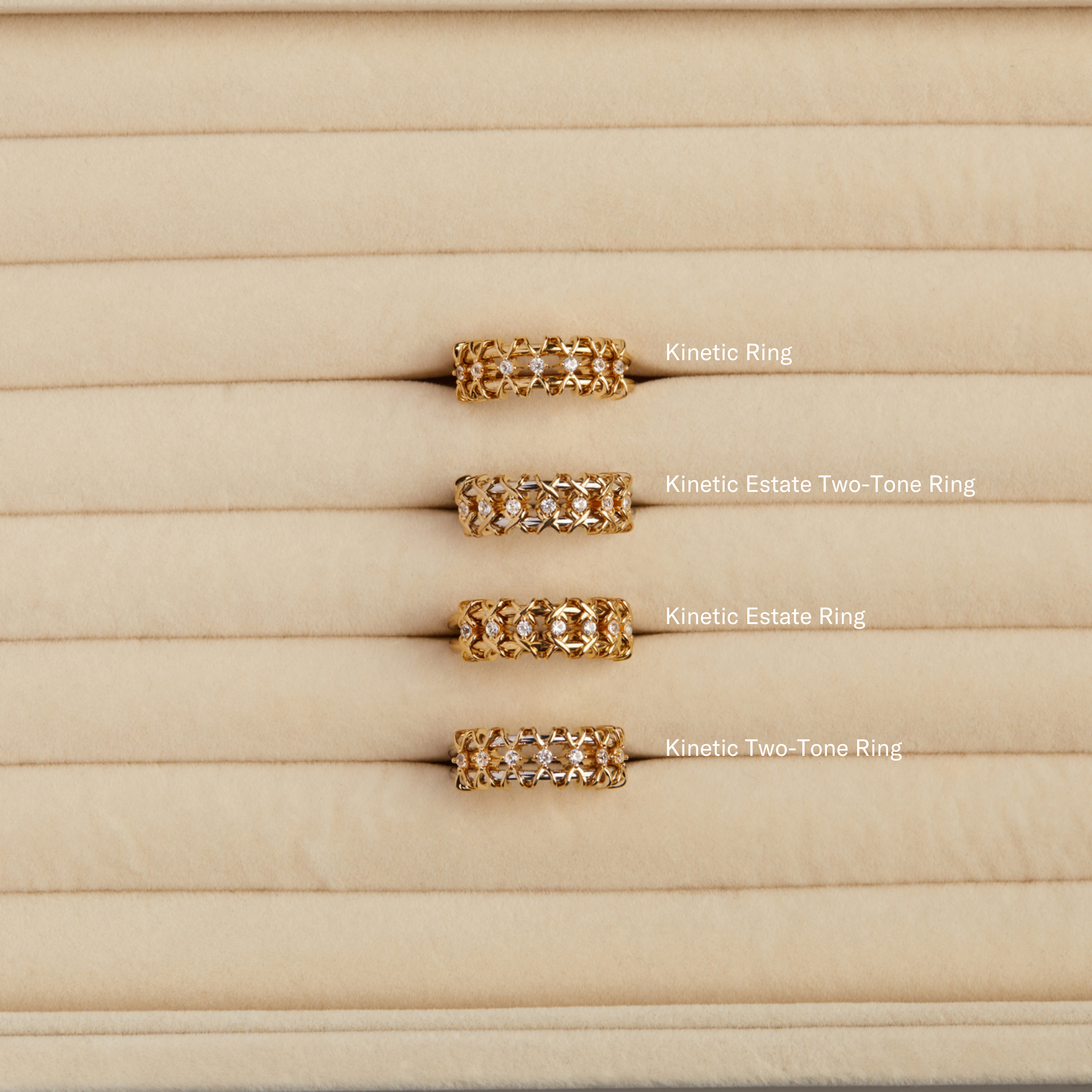 Kinetic Estate Two-Tone Ring NikNenz™ Premium Gold & Diamonds
