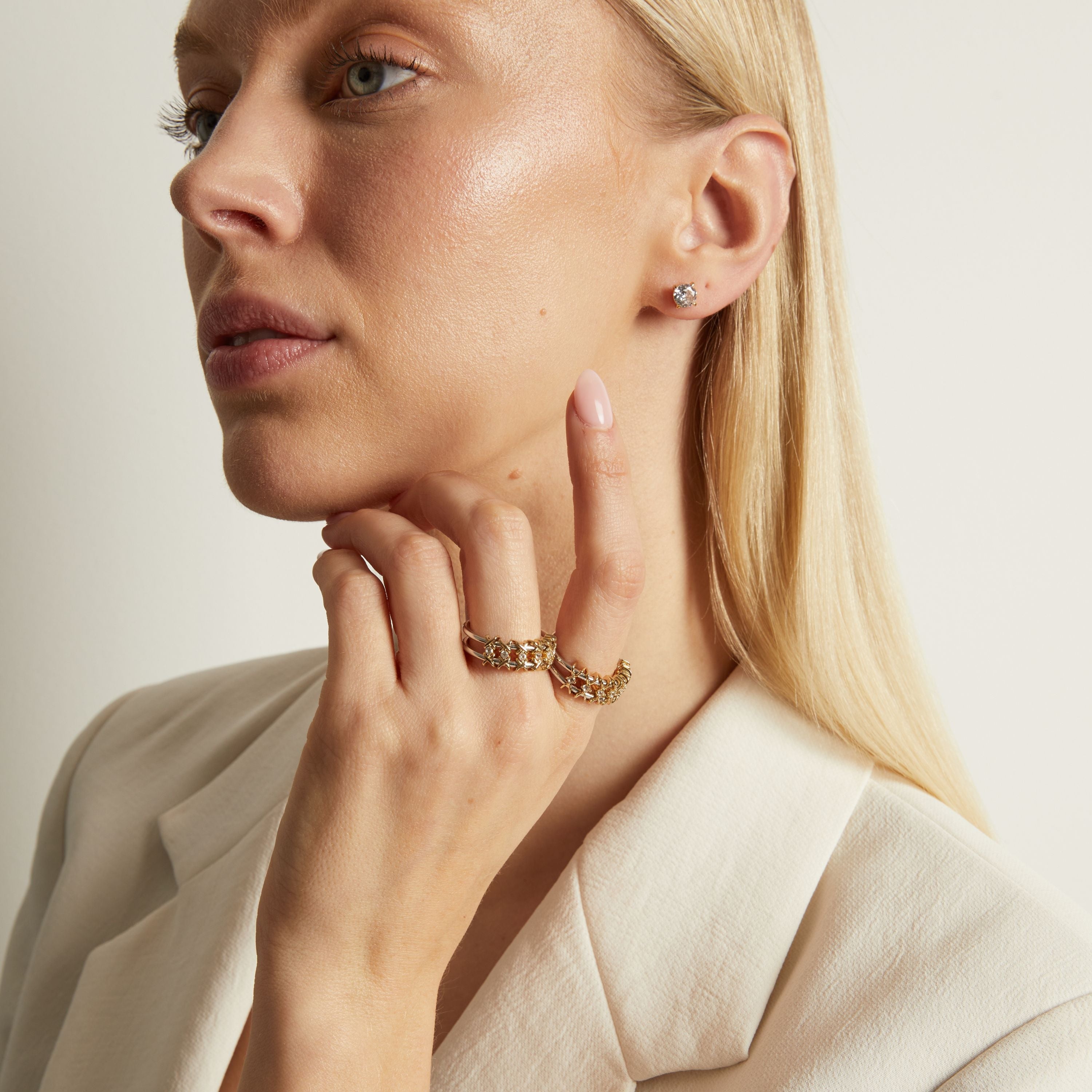 Kinetic Estate Two-Tone Ring NikNenz™ Premium Gold & Diamonds