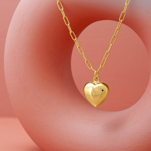 GOLD POLISHED HEART PENDANT