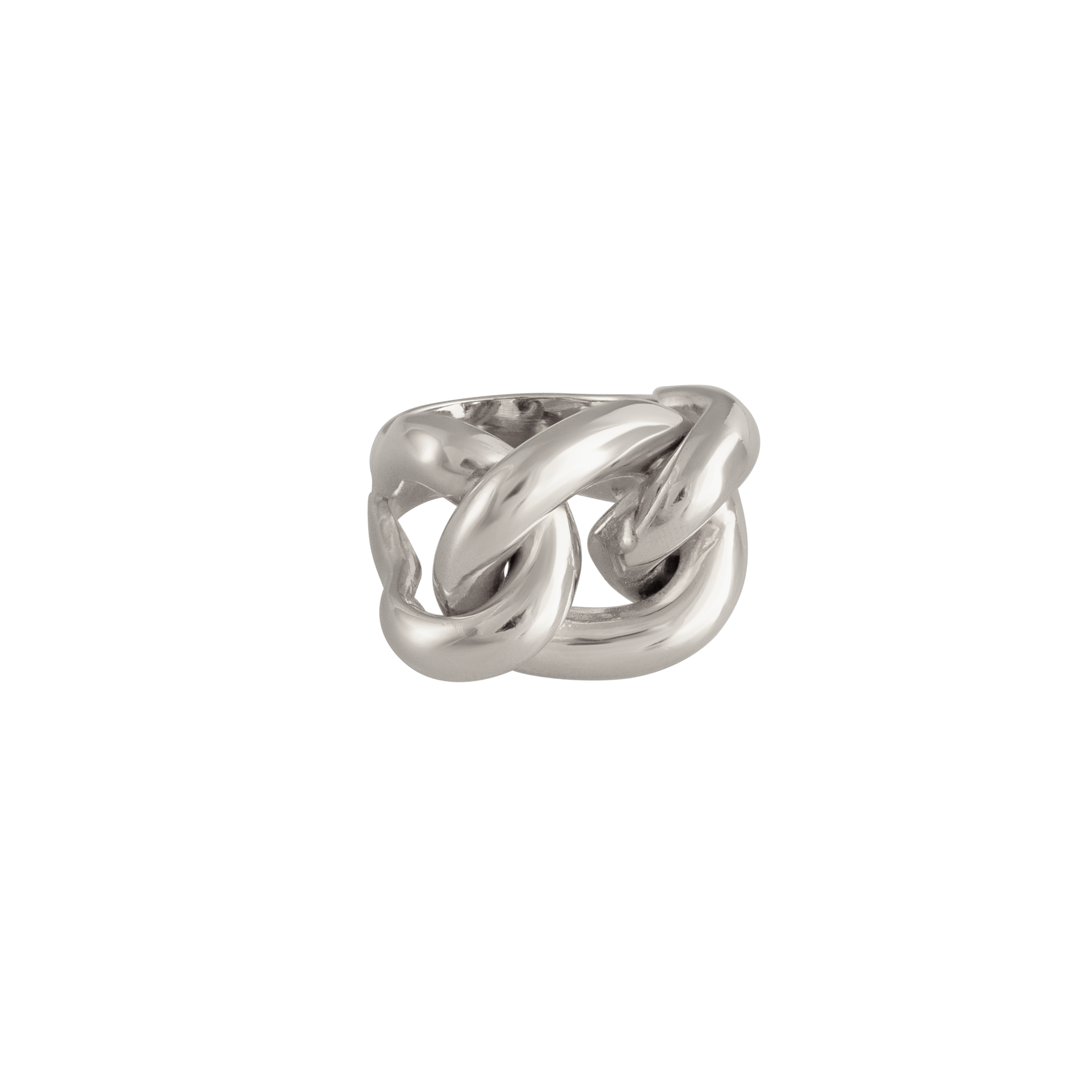 SILVER CHUNKY CHAIN RING