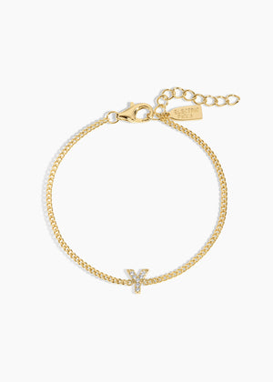 Initial Bracelet NikNenz™ Premium Gold & Diamonds