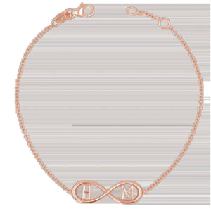 Infinity Letter Bracelet