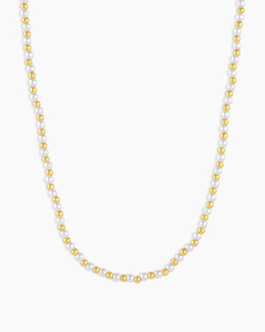 Poppy Pearl Necklace NikNenz™ Premium Gold & Diamonds