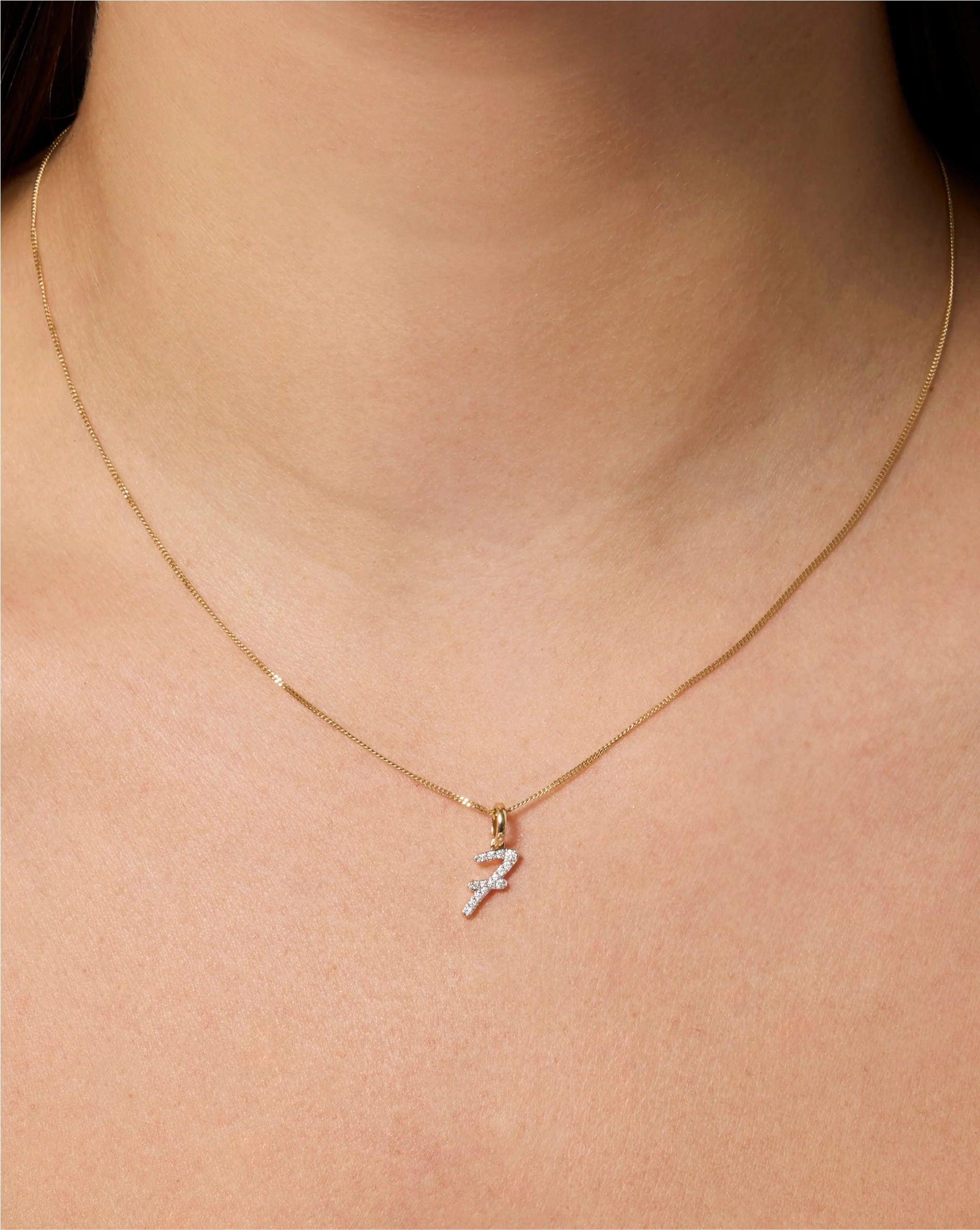 Sparkling Diamond Number Pendant - Personalize Your Shine!.