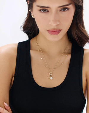 Stunning Diamond Bezel Station Necklace for Timeless Elegance.