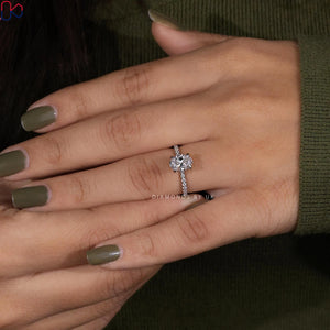 Real Oval Lab Grown Diamond Engagement Ring Oval Lab Diamond Anniversary Ring Oval Brilliant Lab Diamond Ring Oval Proposal Ring for Her