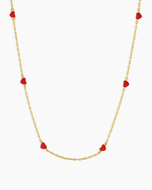 Amour Necklace Red NikNenz™ Premium Gold & Diamonds