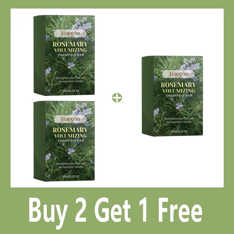 100G Rosemary Soap for Hair Growth Volumizing Smoothing Bars Strengthening Thickening Hair Care Shampoo for All Hair Types