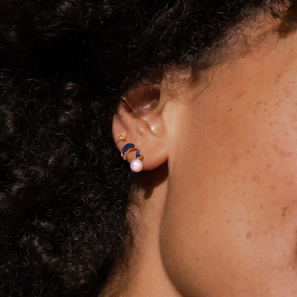 Super Star Stud Earrings 18Ct Gold Plate