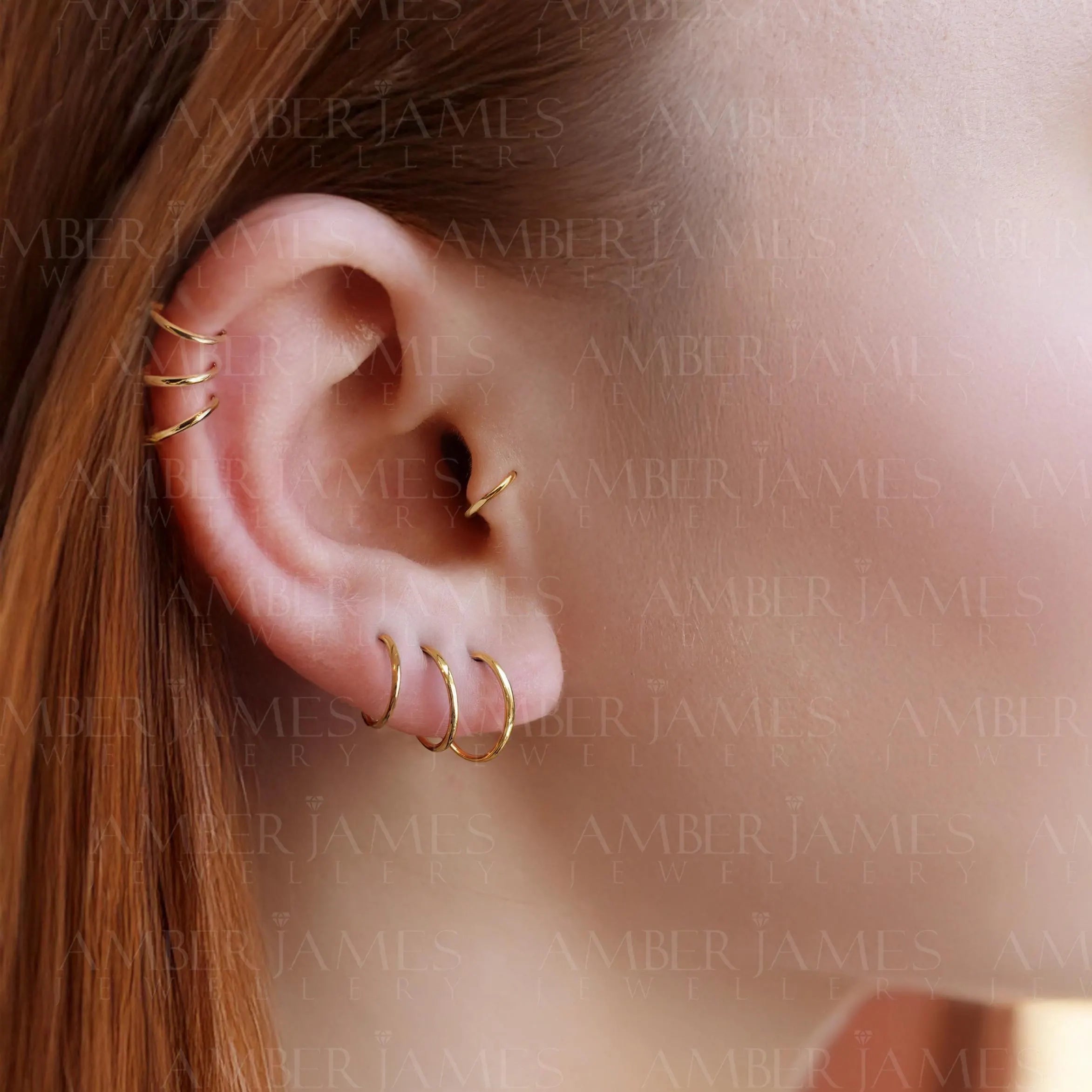 20G Tiny Huggie Hoop Earrings, Plain Helix Hoop Earrings, Dainty Hoop Earrings,Dainty Tiny Sterling Silver Huggies, 18K Gold Plated Hoops,
