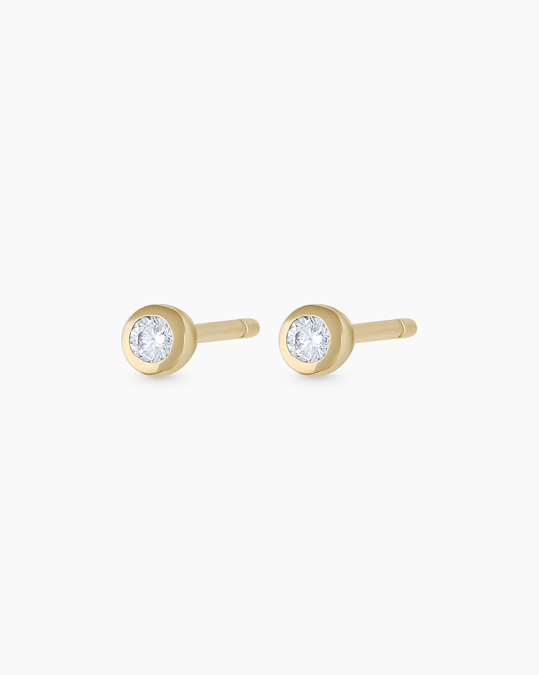 14K Classic Diamond Studs