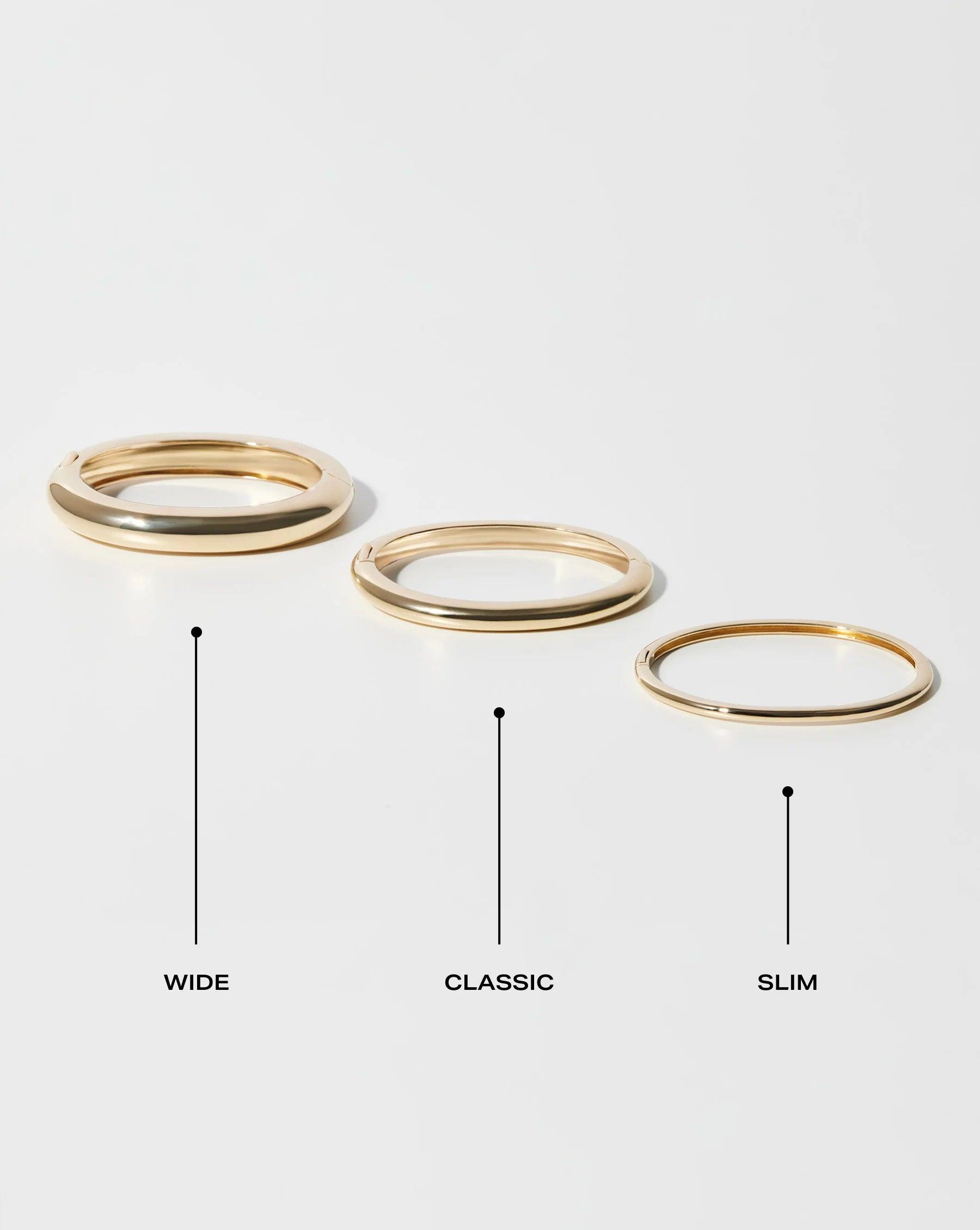 Elegant Stackable Gold Cloud Bangle - Elevate Your Style.