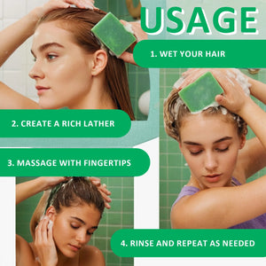 100G Rosemary Soap for Hair Growth Volumizing Smoothing Bars Strengthening Thickening Hair Care Shampoo for All Hair Types