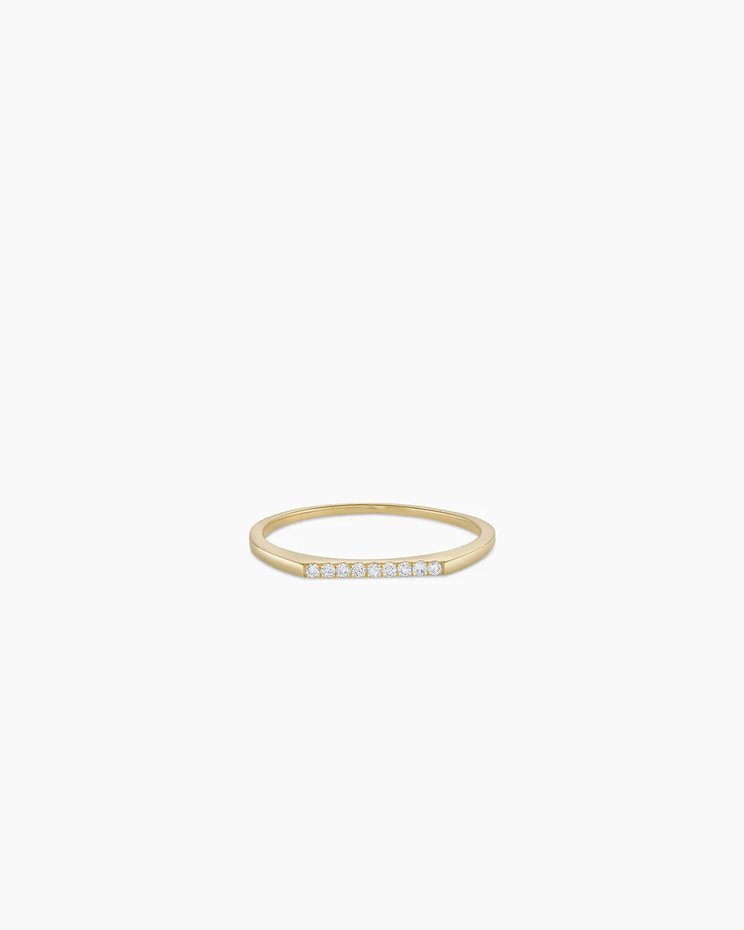 14K Diamond Bar Ring