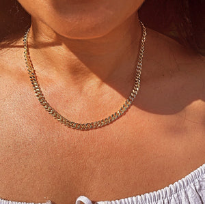 18K Gold Filled Cuban Link Chain: 6Mm Miami Curb Necklace
