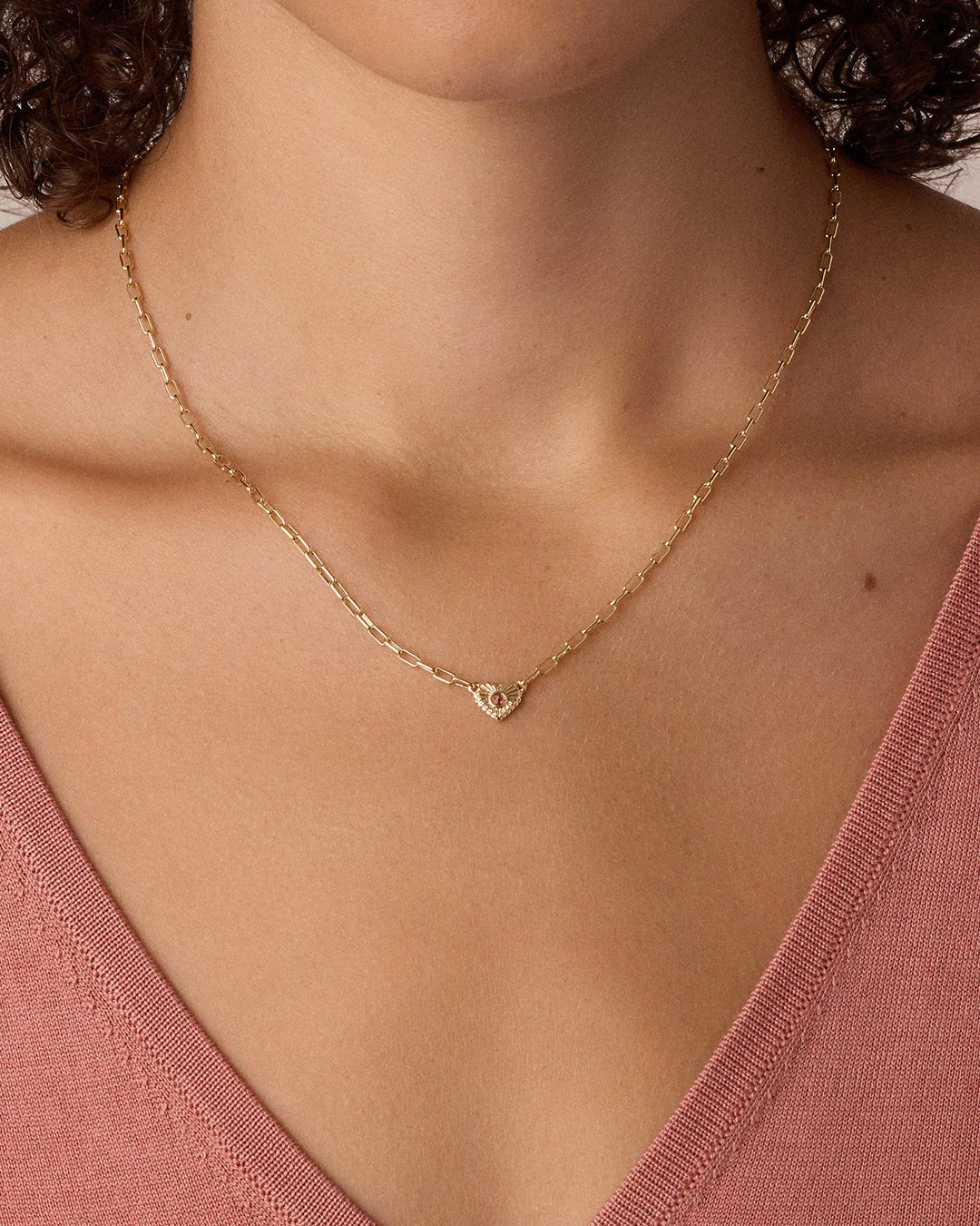 Birthstone Heart Necklace NikNenz™ Premium Gold & Diamonds