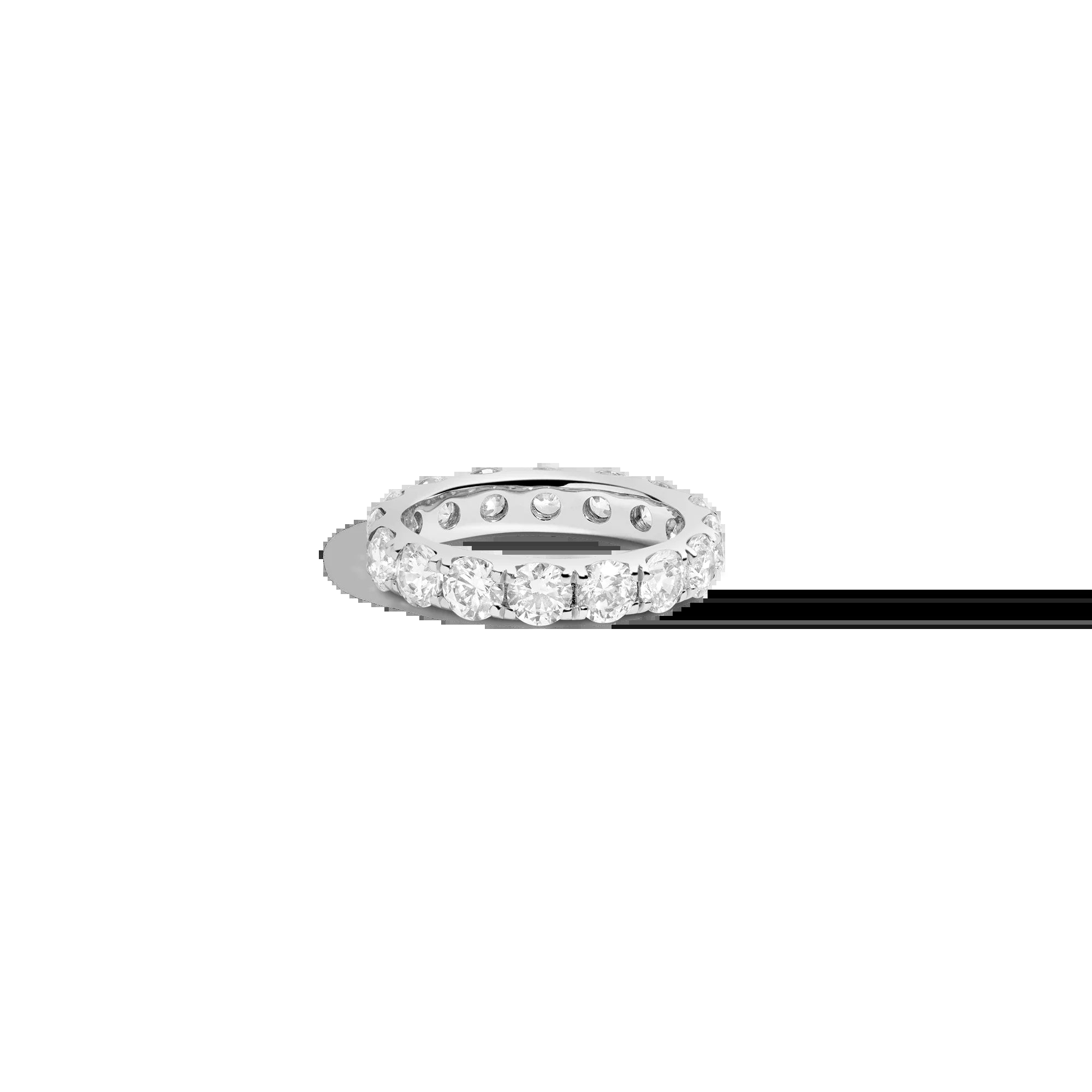 4Ct round Lab Grown Diamond Eternity Ring NikNenz™ Premium Gold & Diamonds