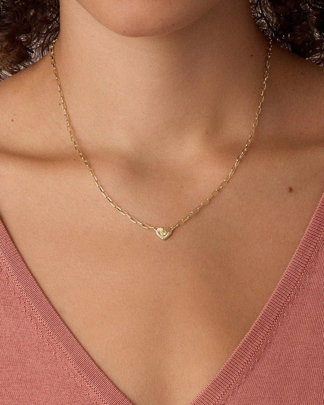 Birthstone Heart Necklace NikNenz™ Premium Gold & Diamonds