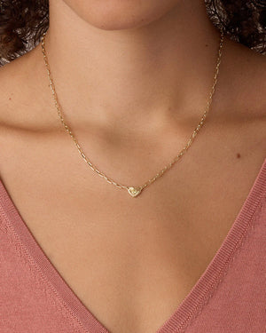 Birthstone Heart Necklace NikNenz™ Premium Gold & Diamonds