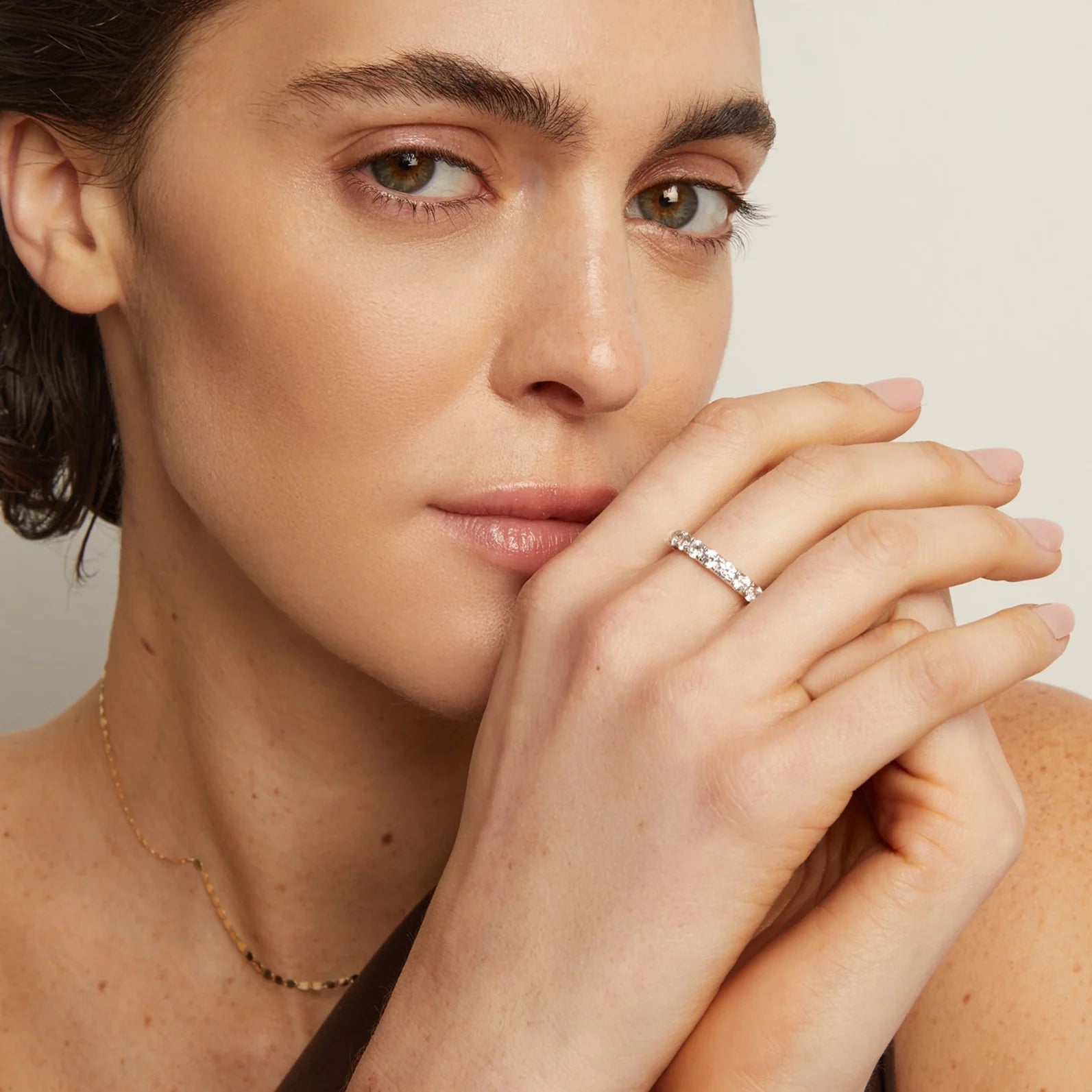 3Ct round Lab Grown Diamond Eternity Ring NikNenz™ Premium Gold & Diamonds
