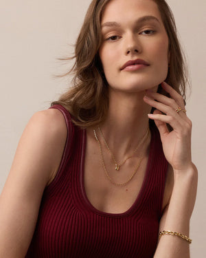 Heart Padlock Interlocking Necklace NikNenz™ Premium Gold & Diamonds