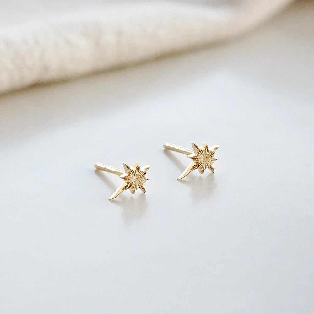 Super Star Stud Earrings 18Ct Gold Plate