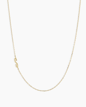 14K Gold Alphabet Necklace NikNenz™ Premium Gold & Diamonds