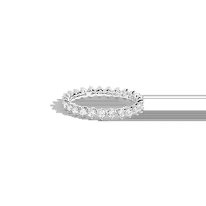 Three-Prong Lab Grown Diamond Eternity Ring NikNenz™ Premium Gold & Diamonds