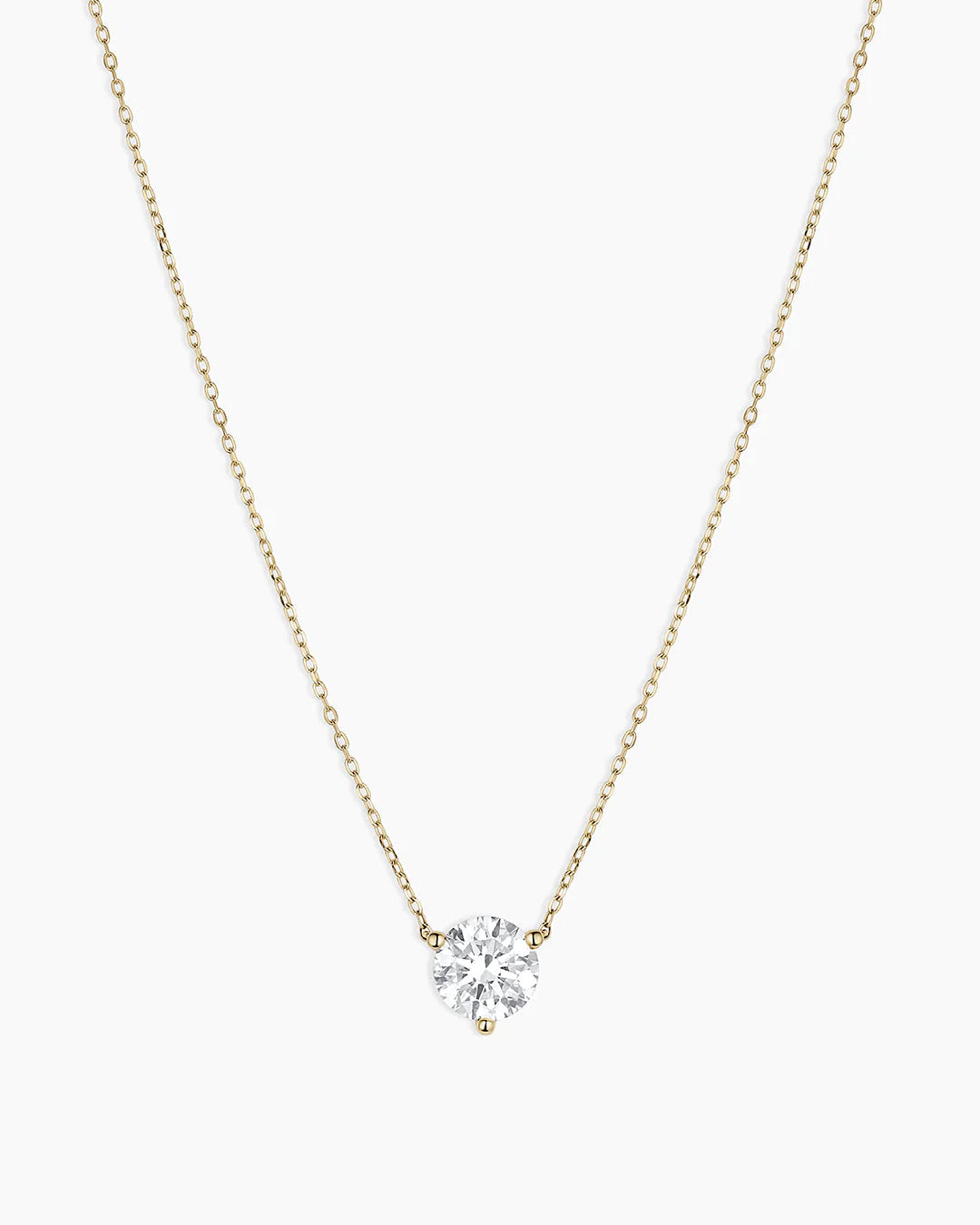 14K Lab Grown Diamond Solitaire Necklace