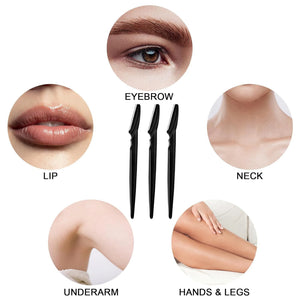 5Pcs/10Pcs/20Pcs/40Pcs Eyebrow Trimmer, Facial Razor, Hair Removal Tool, Anti‑Scratch Eyebrow Blade in Can, Beauty Tool