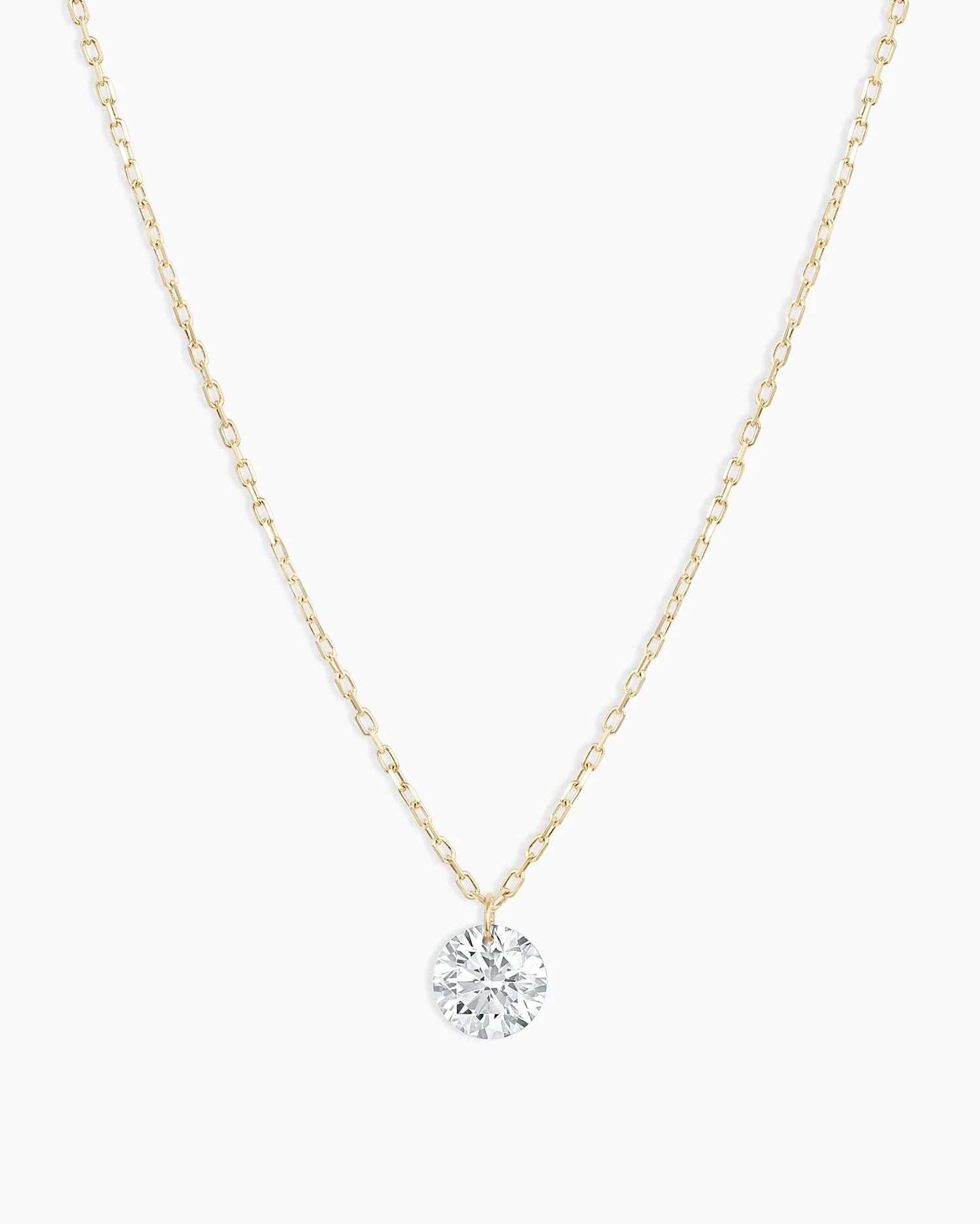 18K Floating Diamond Statement Necklace