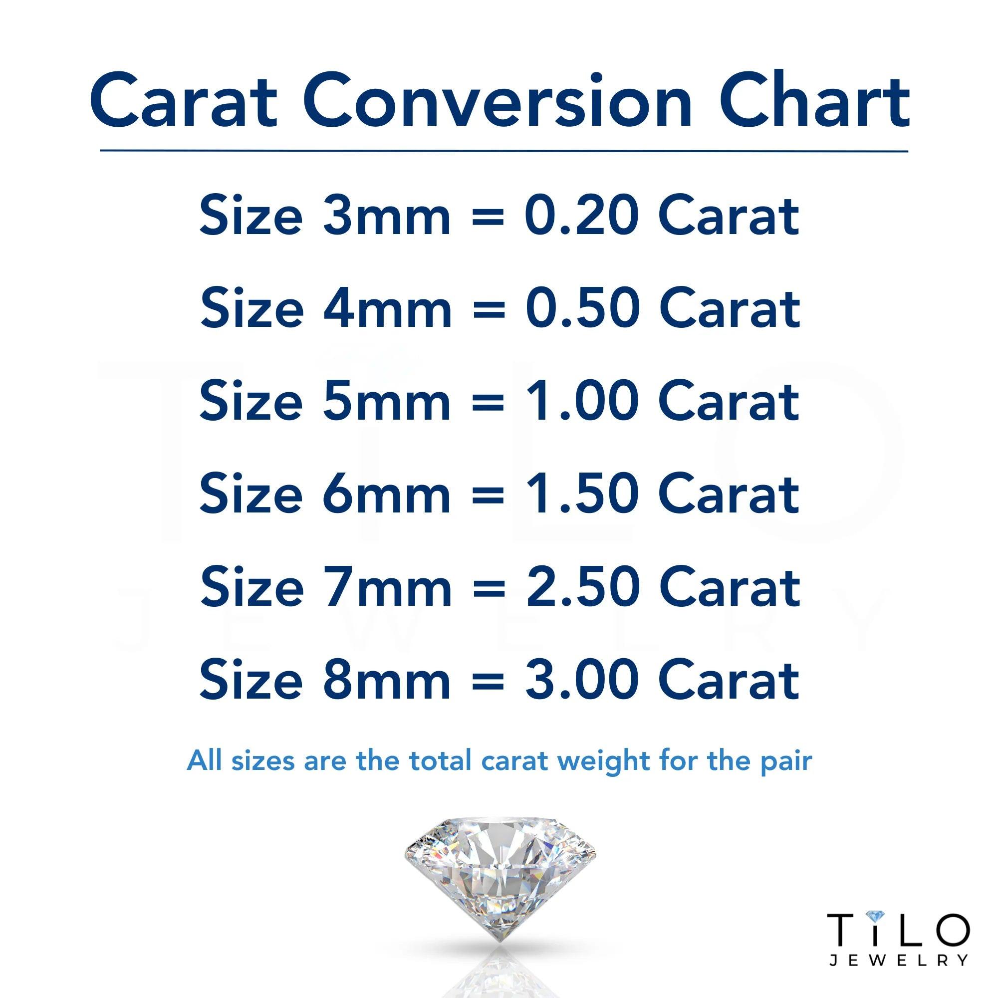 Stunning 14K Gold Cubic Zirconia Stud Earrings with Comfortable Silicone Push-Backs.