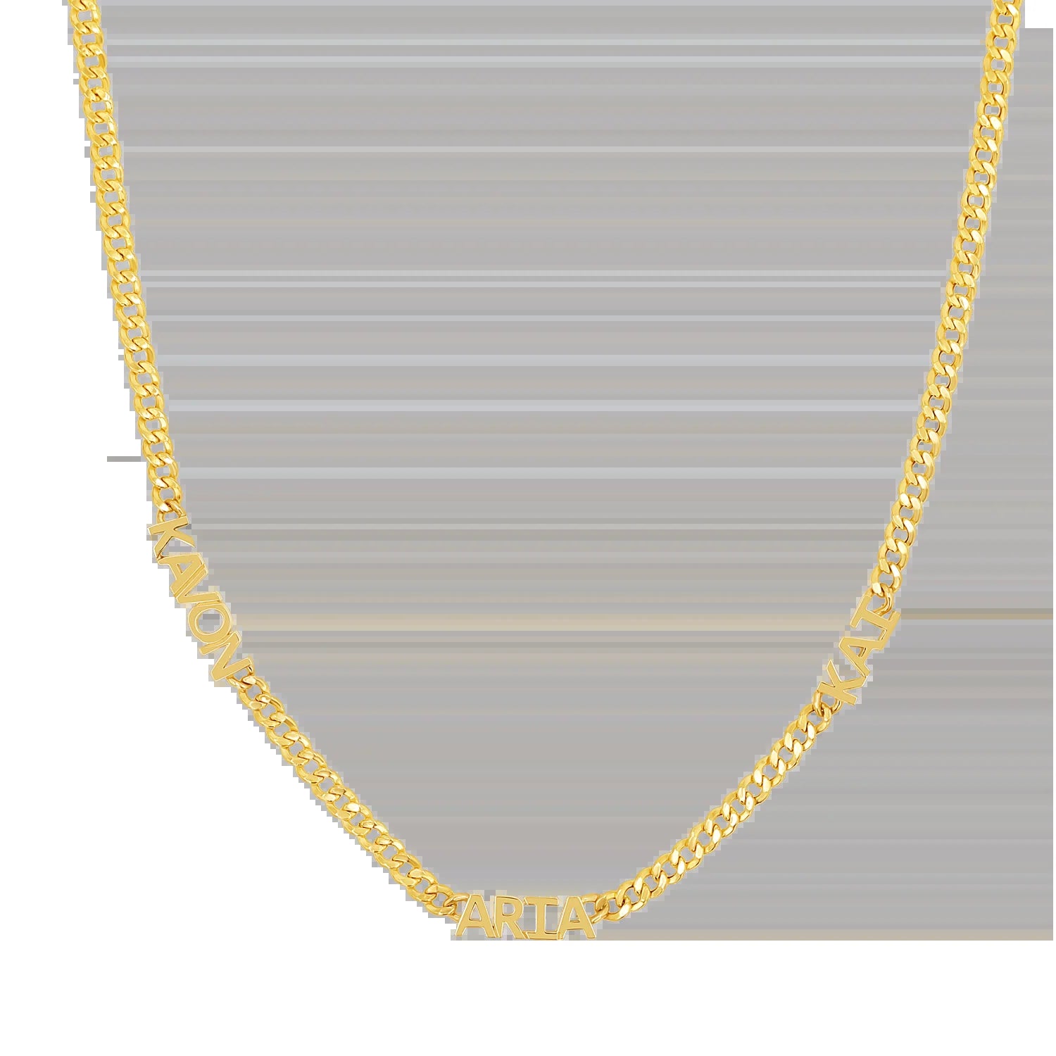 Mini Name Cuban Chain Necklace