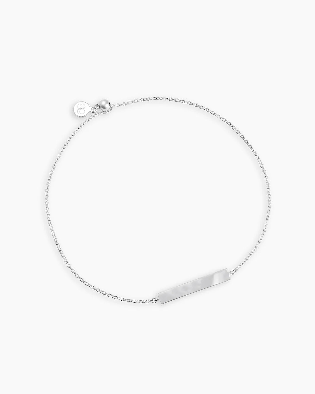 Plate Adjustable Bracelet (Silver)