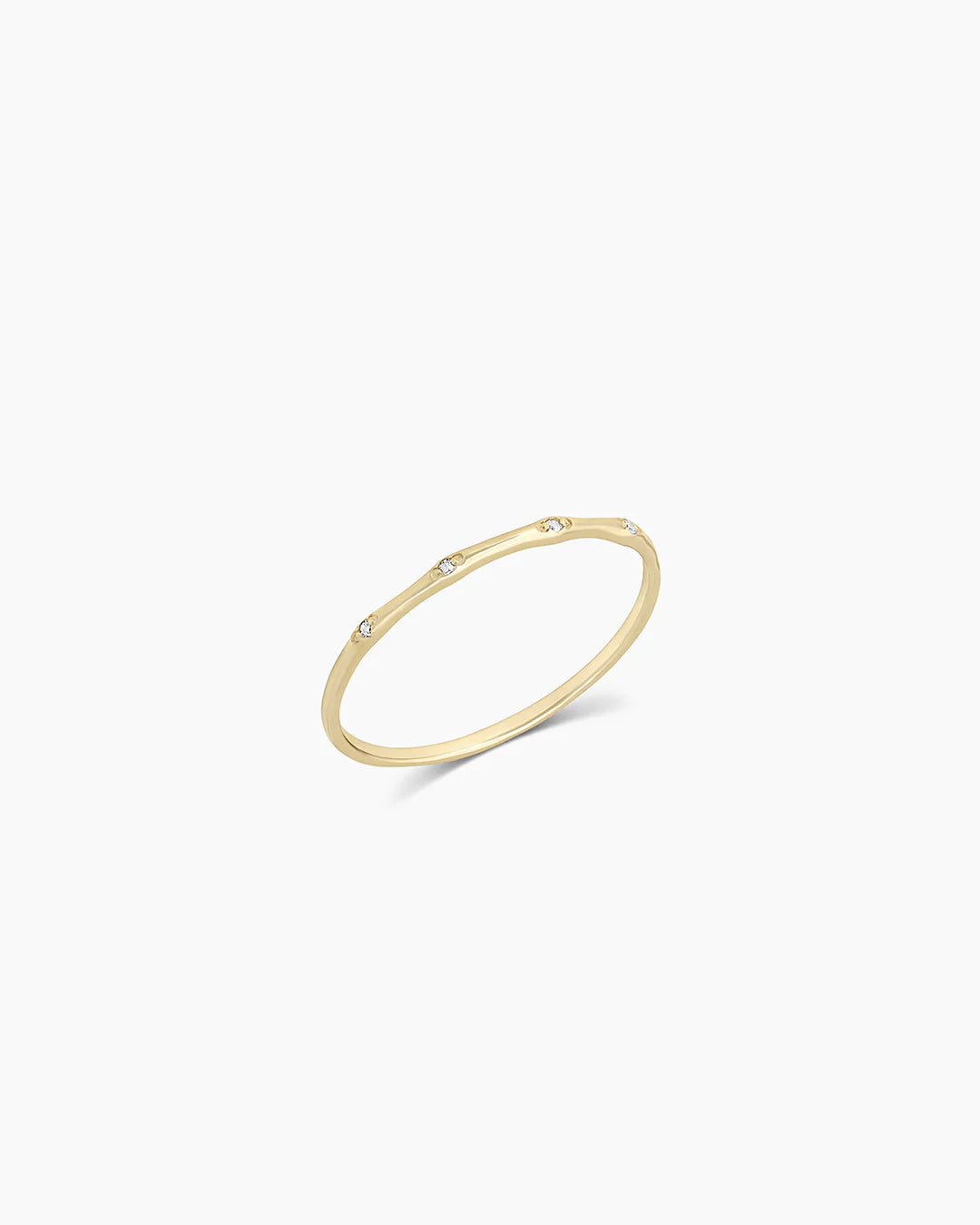 14K Diamond Stacking Ring