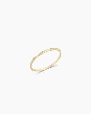 14K Diamond Stacking Ring