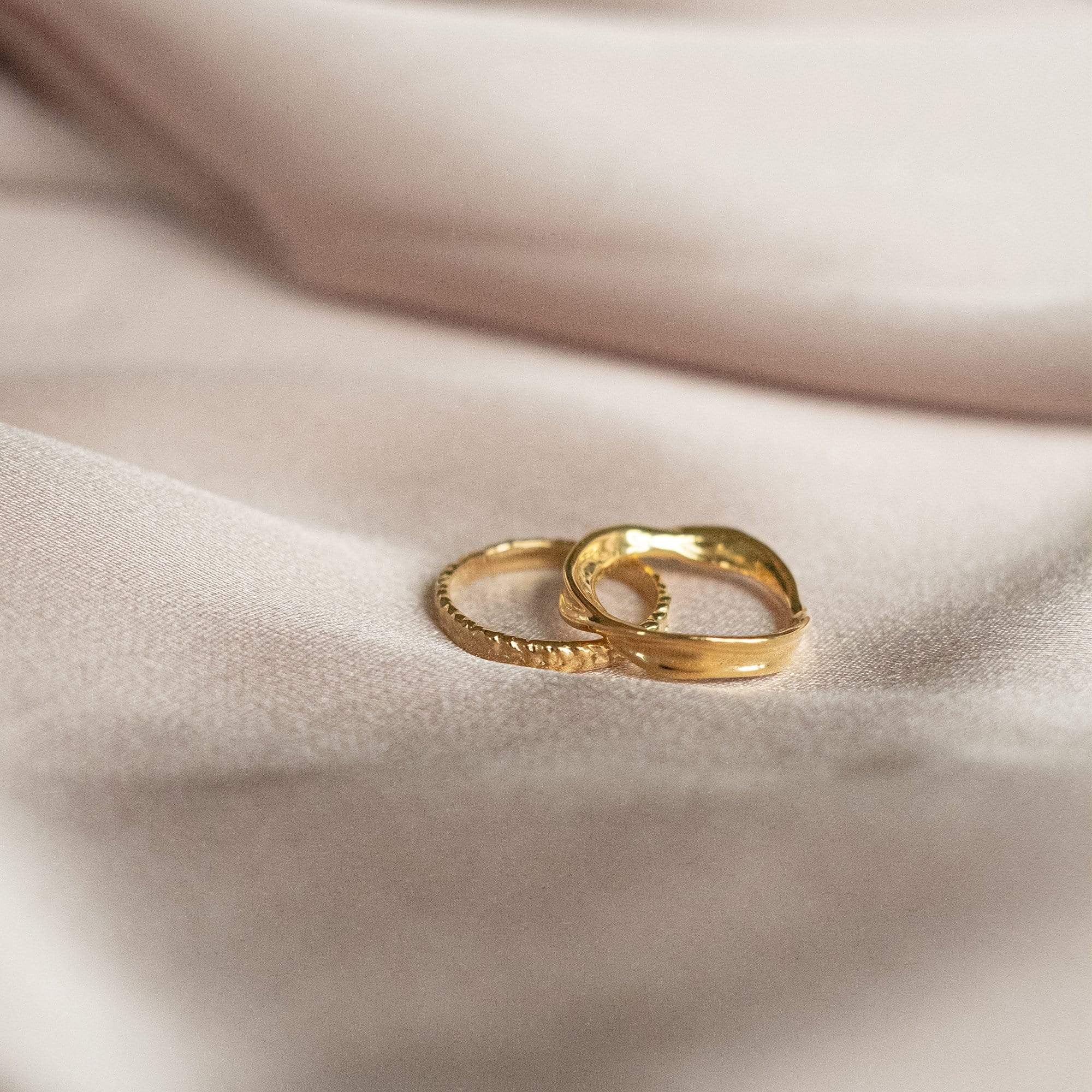 Estée Lalonde Thea Stacking Ring 18Ct Gold Plate
