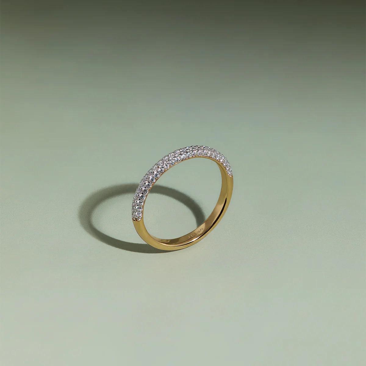 Radiant Gold Pavé Essential Band Ring.
