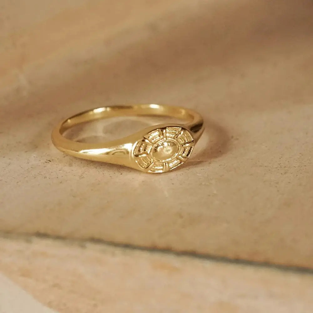 Apollo Signet Ring 18Ct Gold Plate