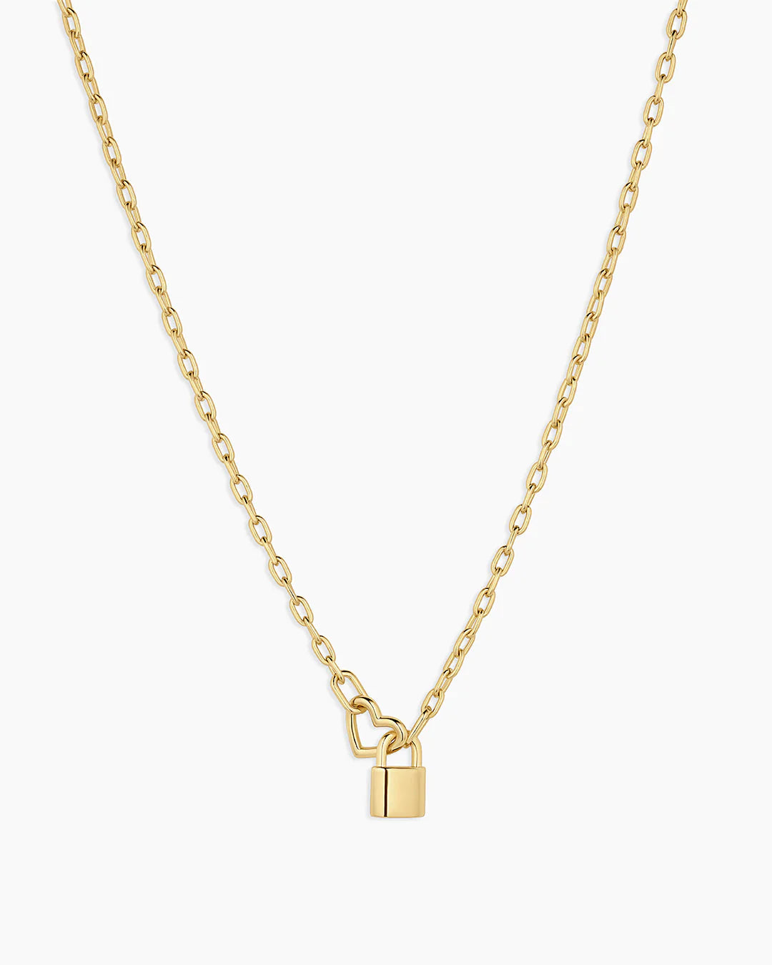 Heart Padlock Interlocking Necklace NikNenz™ Premium Gold & Diamonds