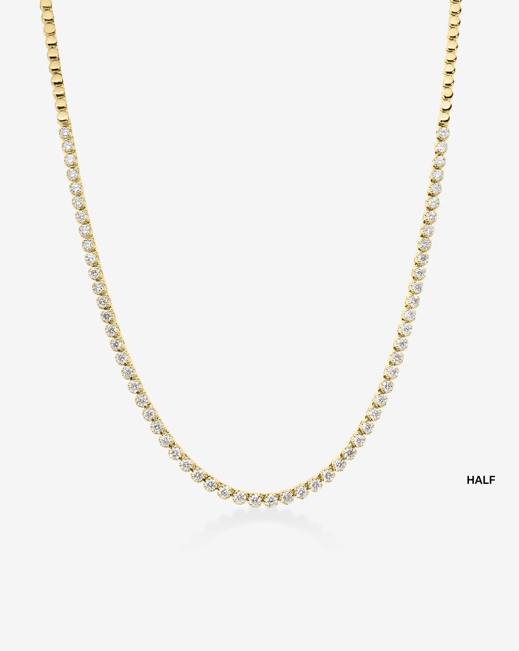 Elegant Mini Diamond Tennis Necklace - Timeless Sparkle for Every Occasion.