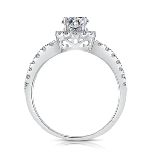 Timeless CZ Classic Solitaire Round Halo Engagement Ring – Perfect for Proposals, Weddings, and Anniversaries.