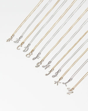 Elegant Diamond Initial Pendant - Personalize Your Style!.