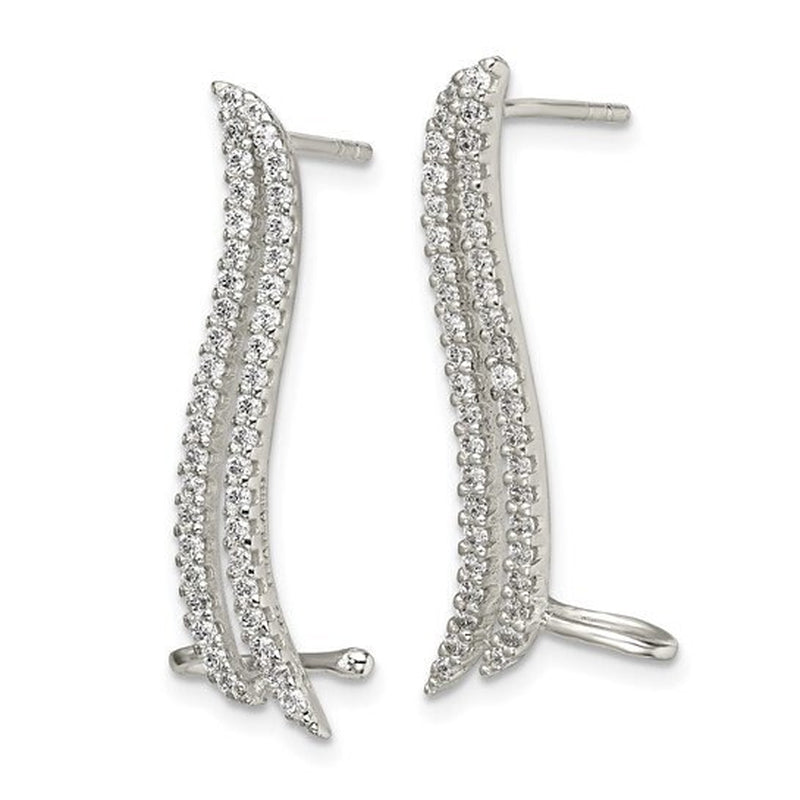 CZ Cuff and Post Earrings