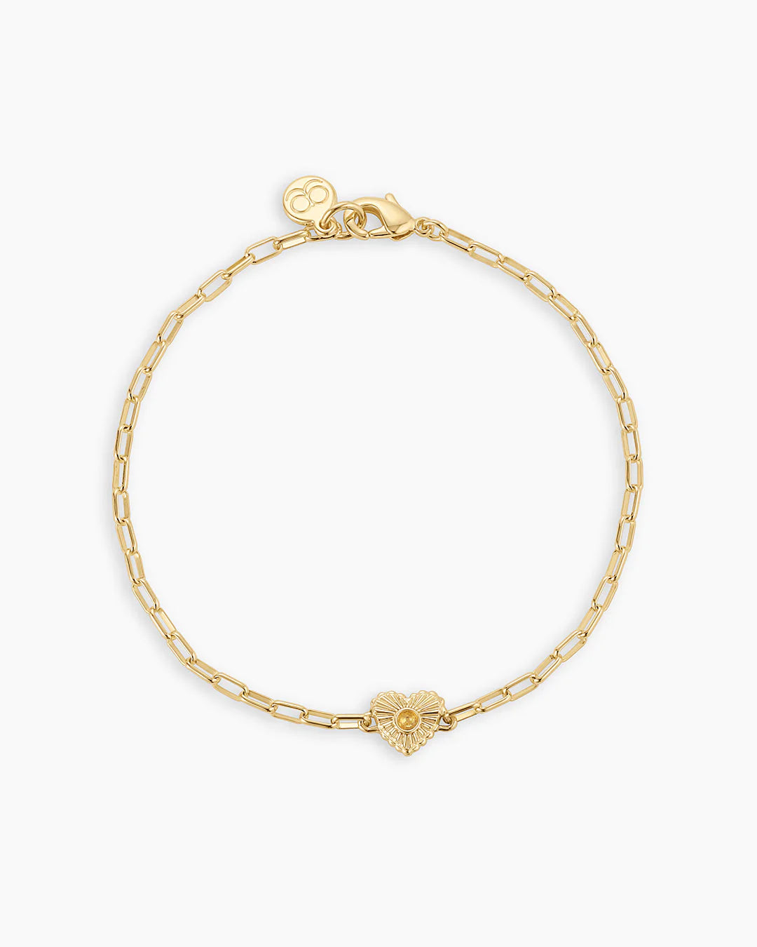 Birthstone Heart Bracelet