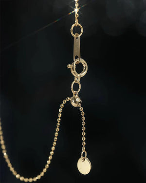 18K Solid Gold Diamond Station Necklace, Dainty Dangling Diamond Necklace, Minimal Drop Necklace, Everyday Wear Fine Jewelry Gift for Women.