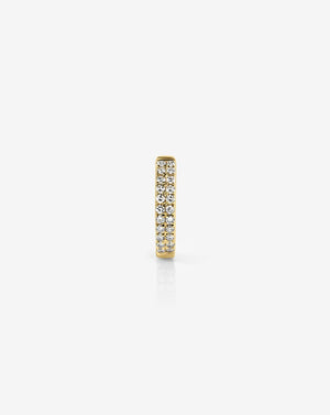 Delicate Double Row Huggie Earrings.