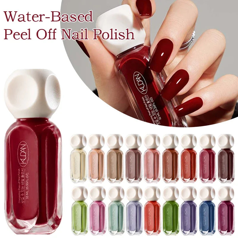 10Ml Peel off Water-Based Starry Nail Polish Fast Drying Long-Lasting Healthy and Brightening Effect No Need Lamp Cure
