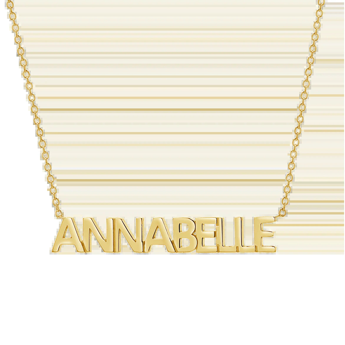 Block Letter Name Necklace